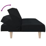 Casa si Gradina - Mobilier - Canapele si coltare - Canapele - Canapea extensibila, negru, material textil - Infinity.ro