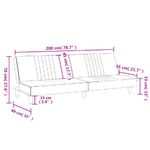 Casa si Gradina - Mobilier - Canapele si coltare - Canapele - Canapea extensibila, negru, material textil - Infinity.ro