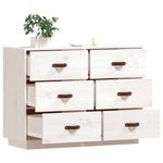 Casa si Gradina - Mobilier - Comode si corpuri - Comode - Servanta, alb, 100x40x75 cm, lemn masiv de pin - Infinity.ro