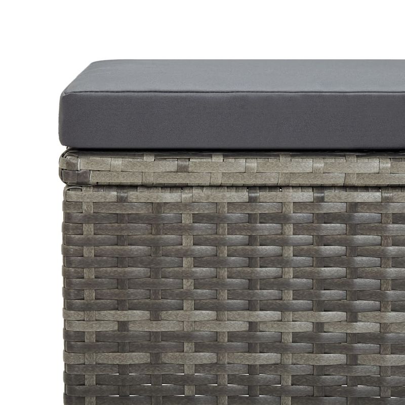 Casa si Gradina - Gradina si terasa - Mobilier exterior - Seturi mobila gradina - Set mobilier de exterior cu perne, 9 piese, gri, poliratan - Infinity.ro