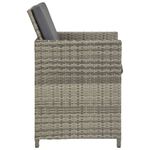Casa si Gradina - Gradina si terasa - Mobilier exterior - Seturi mobila gradina - Set mobilier de exterior cu perne, 9 piese, gri, poliratan - Infinity.ro