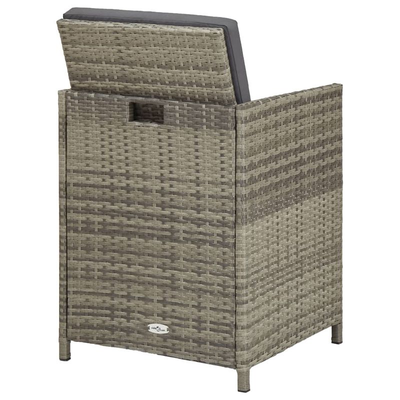 Casa si Gradina - Gradina si terasa - Mobilier exterior - Seturi mobila gradina - Set mobilier de exterior cu perne, 9 piese, gri, poliratan - Infinity.ro