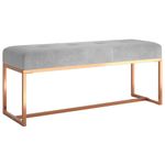 Casa si Gradina - Mobilier - Canapele si coltare - Banchete - Banca, gri, 110x36x45 cm, catifea - Infinity.ro