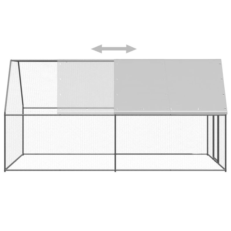 Petshop - Accesorii petshop - Culcusuri si custi - Custi interior si exterior - Cotet de exterior pentru pasari, 2x4x2 m, otel zincat - Infinity.ro