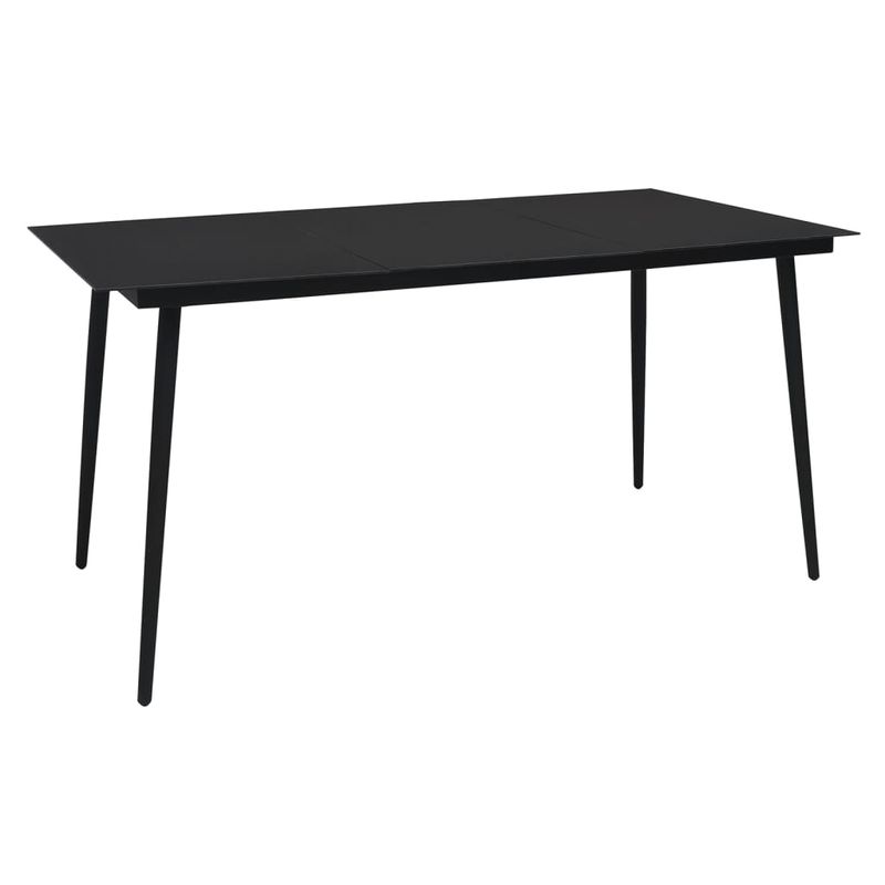 Casa si Gradina - Gradina si terasa - Mobilier exterior - Scaune si sezlonguri gradina - Set mobilier de gradina, 7 piese, negru, ratan PVC - Infinity.ro