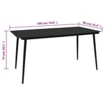 Casa si Gradina - Gradina si terasa - Mobilier exterior - Scaune si sezlonguri gradina - Set mobilier de gradina, 7 piese, negru, ratan PVC - Infinity.ro