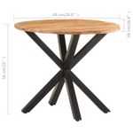 Casa si Gradina - Mobilier - Mese si birouri - Mese living - Masa laterala, 68x68x56 cm, lemn masiv de acacia - Infinity.ro