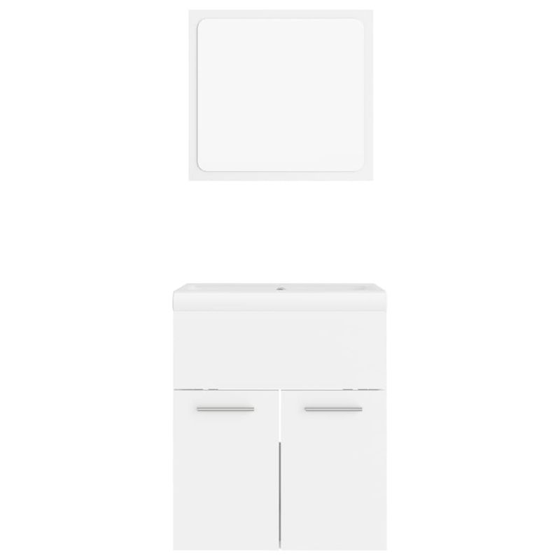 Casa si Gradina - Mobilier - Seturi de mobilier - Seturi baie - Set mobilier de baie, alb, lemn prelucrat - Infinity.ro
