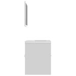 Casa si Gradina - Mobilier - Seturi de mobilier - Seturi baie - Set mobilier de baie, alb, lemn prelucrat - Infinity.ro