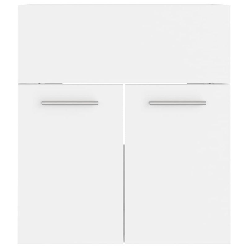 Casa si Gradina - Mobilier - Seturi de mobilier - Seturi baie - Set mobilier de baie, alb, lemn prelucrat - Infinity.ro