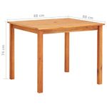 Casa si Gradina - Gradina si terasa - Mobilier exterior - Seturi mobila gradina - Set mobilier de exterior cu perne 3 piese, lemn masiv de acacia, gri - Infinity.ro