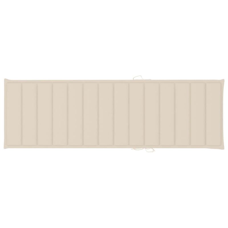 Casa si Gradina - Gradina si terasa - Mobilier exterior - Scaune si sezlonguri gradina - Sezlong de gradina cu perna, lemn masiv de acacia - Infinity.ro