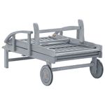 Casa si Gradina - Gradina si terasa - Mobilier exterior - Scaune si sezlonguri gradina - Sezlong de gradina cu perna, lemn masiv de acacia - Infinity.ro