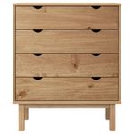 Casa si Gradina - Mobilier - Comode si corpuri - Comode - Dulap cu sertar "OTTA", 76,5x39,5x90 cm, lemn masiv de pin - Infinity.ro