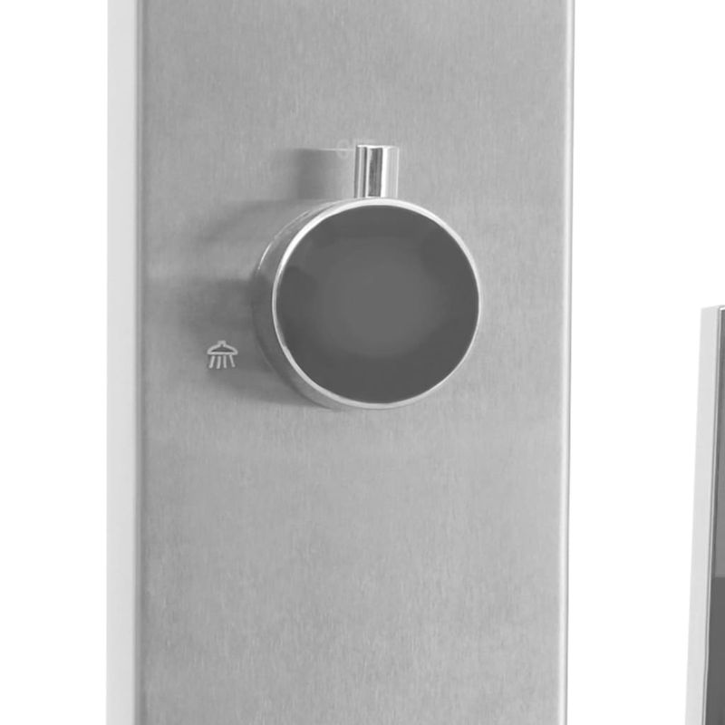 Casa si Gradina - Gradina si terasa - Piscine si accesorii - Accesorii piscine - Dus de gradina cu platforma, WPC și otel inoxidabil, gri - Infinity.ro