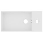 Casa si Gradina - Sanitare - Lavoar baie si accesorii - Lavoare si piedestale - Chiuveta de baie cu preaplin, alb mat, ceramica - Infinity.ro