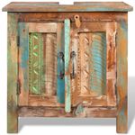 Casa si Gradina - Mobilier - Seturi de mobilier - Seturi baie - Set dulap de baie din lemn masiv reciclat, cu oglinda - Infinity.ro