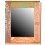 Casa si Gradina - Mobilier - Seturi de mobilier - Seturi baie - Set dulap de baie din lemn masiv reciclat, cu oglinda - Infinity.ro