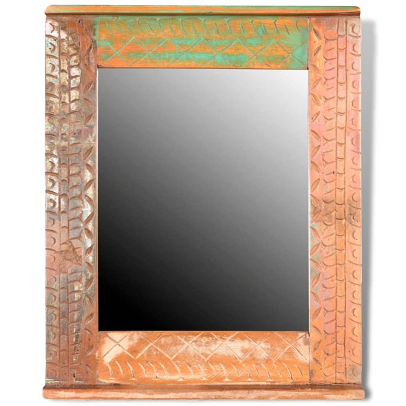 Casa si Gradina - Mobilier - Seturi de mobilier - Seturi baie - Set dulap de baie din lemn masiv reciclat, cu oglinda - Infinity.ro