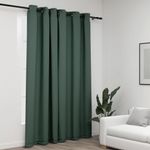 Casa si Gradina - Textile si covoare - Perdele si draperii - Perdele - Perdea opaca, aspect panza, cu ocheti, verde, 290x245 cm - Infinity.ro