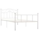 Casa si Gradina - Mobilier - Paturi si accesorii - Paturi - Cadru de pat, alb, 100 x 200 cm, metal - Infinity.ro