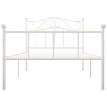 Casa si Gradina - Mobilier - Paturi si accesorii - Paturi - Cadru de pat, alb, 100 x 200 cm, metal - Infinity.ro