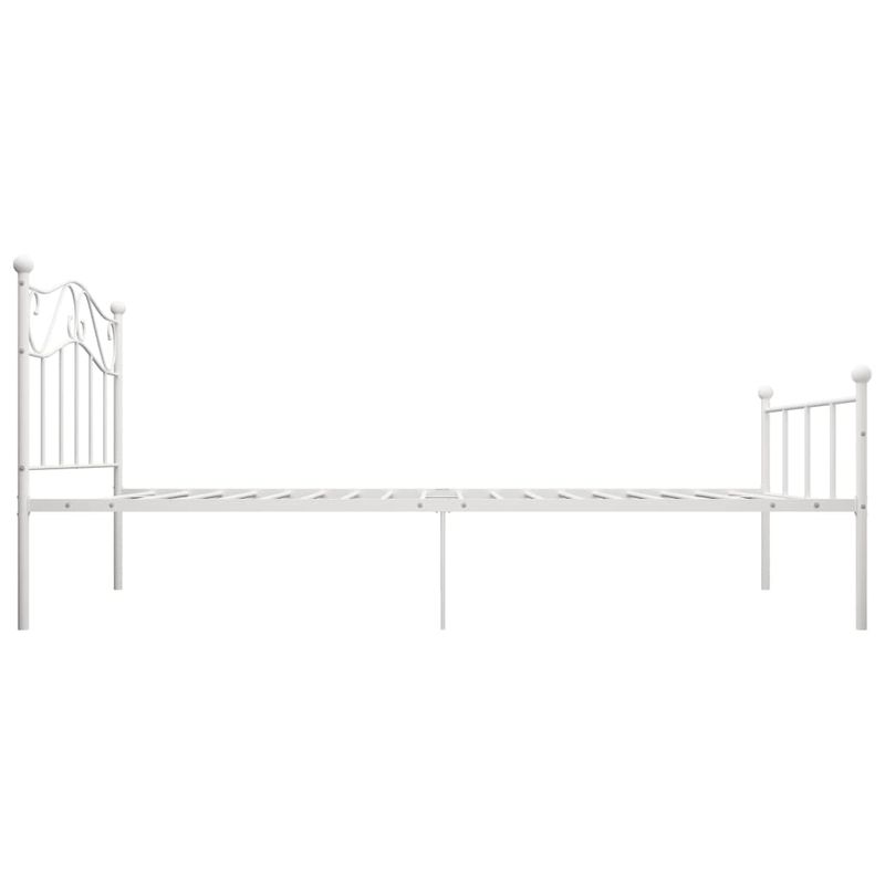 Casa si Gradina - Mobilier - Paturi si accesorii - Paturi - Cadru de pat, alb, 100 x 200 cm, metal - Infinity.ro