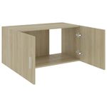 Casa si Gradina - Mobilier - Biblioteci si rafturi - Rafturi - Dulap montat pe perete, stejar Sonoma, 80 x 39 x 40 cm, PAL - Infinity.ro