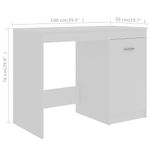 Casa si Gradina - Mobilier - Mese si birouri - Birouri - Birou, alb, 140x50x76 cm, lemn prelucrat - Infinity.ro
