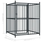 Petshop - Accesorii petshop - Culcusuri si custi - Tarcuri si colivii - Padoc pentru caini de exterior, 120 x 120 x 150 cm - Infinity.ro