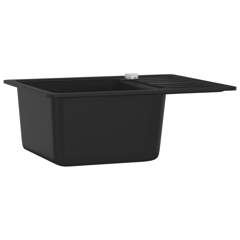 Casa si Gradina - Sanitare - Chiuveta bucatarie si accesorii - Chiuvete bucatarie - Chiuveta de bucatarie din granit cu o cuva, negru - Infinity.ro