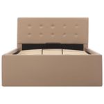 Casa si Gradina - Mobilier - Paturi si accesorii - Paturi - Cadru pat hidraulic cu lada cappuccino 90x200cm piele ecologica - Infinity.ro