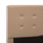 Casa si Gradina - Mobilier - Paturi si accesorii - Paturi - Cadru pat hidraulic cu lada cappuccino 90x200cm piele ecologica - Infinity.ro