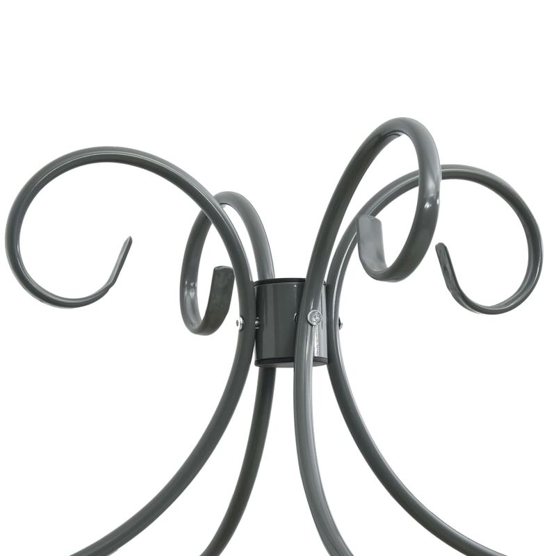 Casa si Gradina - Mobilier - Paturi si accesorii - Paturi - Cadru de pat cu baldachin, gri, 120 x 200 cm, metal - Infinity.ro