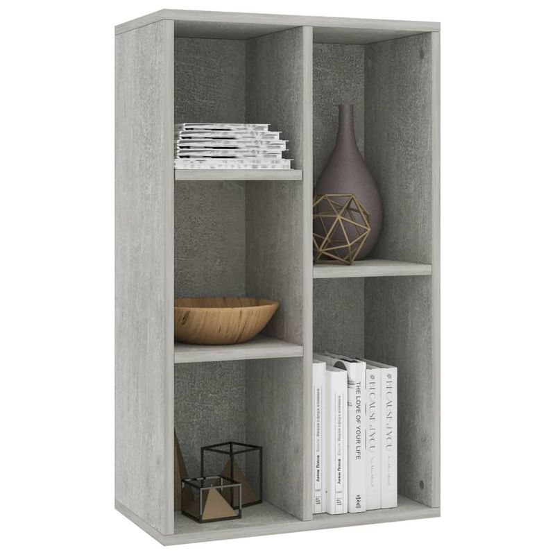 Casa si Gradina - Mobilier - Biblioteci si rafturi - Biblioteci - Biblioteca/Servanta, gri beton, 50x25x80 cm, PAL - Infinity.ro