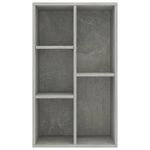 Casa si Gradina - Mobilier - Biblioteci si rafturi - Biblioteci - Biblioteca/Servanta, gri beton, 50x25x80 cm, PAL - Infinity.ro