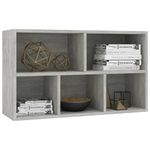 Casa si Gradina - Mobilier - Biblioteci si rafturi - Biblioteci - Biblioteca/Servanta, gri beton, 50x25x80 cm, PAL - Infinity.ro