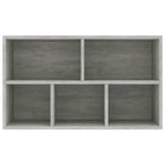 Casa si Gradina - Mobilier - Biblioteci si rafturi - Biblioteci - Biblioteca/Servanta, gri beton, 50x25x80 cm, PAL - Infinity.ro