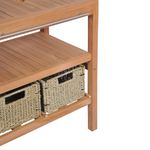Casa si Gradina - Mobilier - Mobilier baie - Comode baie - Comoda de chiuveta baie, 132x45x75 cm, lemn masiv de tec - Infinity.ro