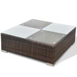 Casa si Gradina - Gradina si terasa - Mobilier exterior - Seturi mobila gradina - Set mobilier de gradina cu perne, 5 piese, maro, poliratan - Infinity.ro