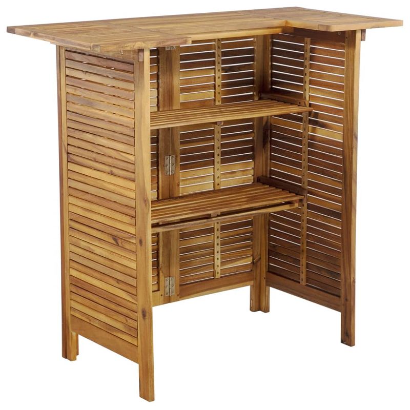 Casa si Gradina - Gradina si terasa - Mobilier exterior - Seturi mobila gradina - Set masa si scaune de bar, 5 piese, lemn masiv de acacia - Infinity.ro