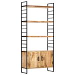 Casa si Gradina - Mobilier - Biblioteci si rafturi - Biblioteci - Biblioteca cu 4 rafturi 80x30x180 cm lemn masiv mango nefinisat - Infinity.ro