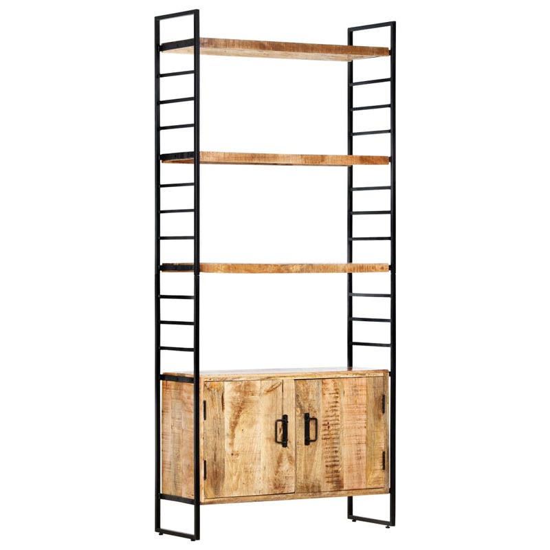 Casa si Gradina - Mobilier - Biblioteci si rafturi - Biblioteci - Biblioteca cu 4 rafturi 80x30x180 cm lemn masiv mango nefinisat - Infinity.ro