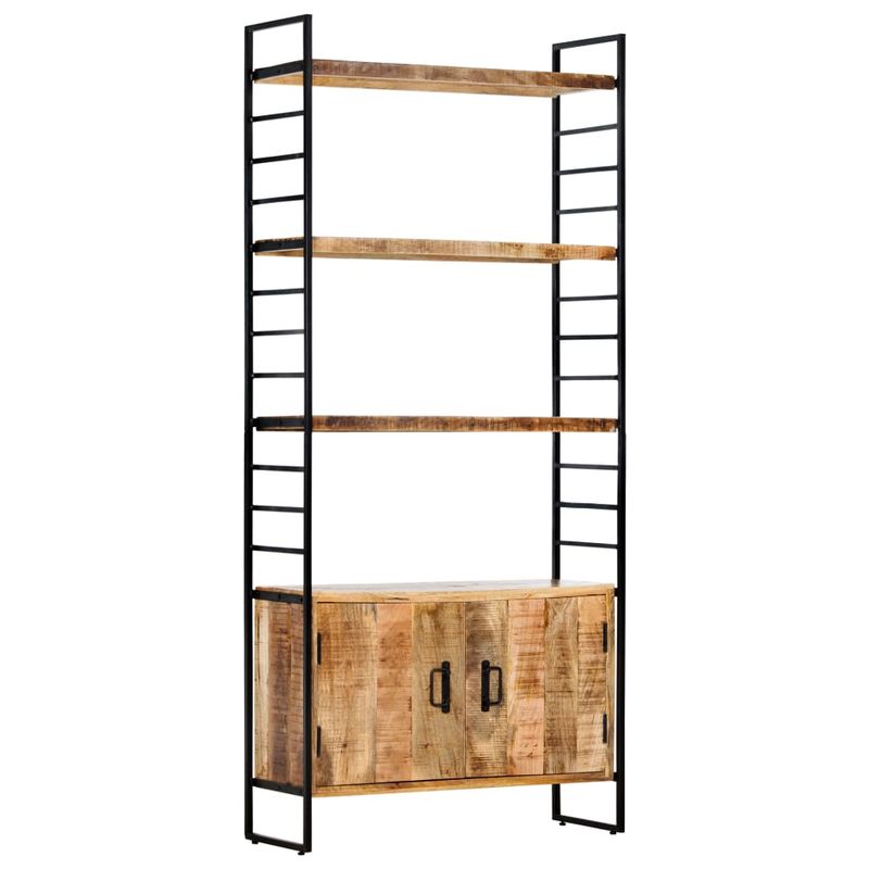 Casa si Gradina - Mobilier - Biblioteci si rafturi - Biblioteci - Biblioteca cu 4 rafturi 80x30x180 cm lemn masiv mango nefinisat - Infinity.ro