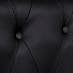 Casa si Gradina - Mobilier - Canapele si coltare - Canapele - Canapea Chesterfield cu 2 si 3 locuri, piele artificiala, negru - Infinity.ro