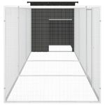 Petshop - Accesorii petshop - Culcusuri si custi - Custi interior si exterior - Cotet pentru pasari, antracit, 400x91x100 cm, otel galvanizat - Infinity.ro