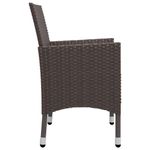 Casa si Gradina - Gradina si terasa - Mobilier exterior - Seturi mobila gradina - Set mobilier de gradina, 9 piese, maro, poliratan si sticla - Infinity.ro