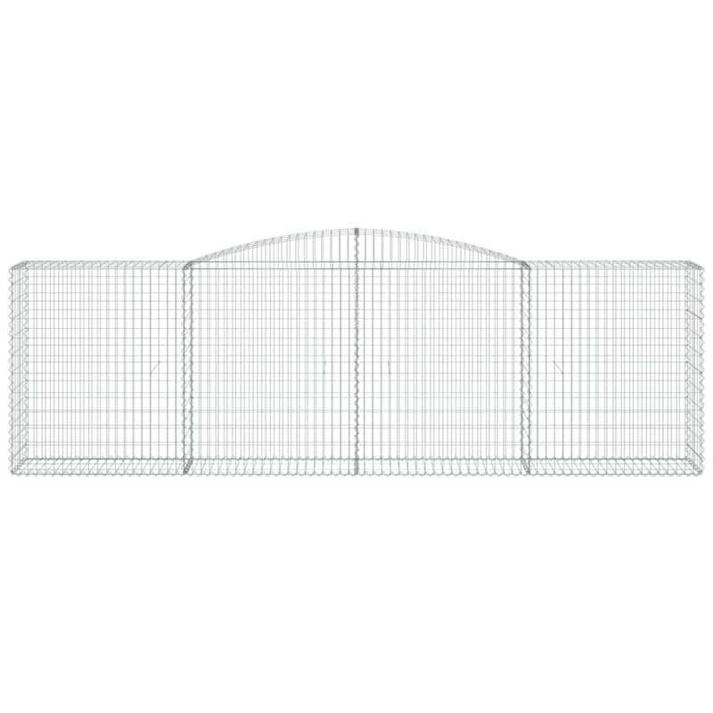 Casa si Gradina - Gradina si terasa - Garduri, panouri si accesorii - Cos gabion arcuit, 400x50x120/140 cm, fier galvanizat - Infinity.ro