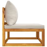 Casa si Gradina - Gradina si terasa - Mobilier exterior - Canapele si fotolii gradina - Canapele colt modulare, 2 piese, cu perne, lemn masiv de acacia, gri deschis, model colț + mijloc - Infinity.ro