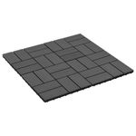 Casa si Gradina - Constructii - Parchet si pardoseli interioare - Parchet si pardoseli - Placi WPC, 22 buc., negru, 30 x 30 cm, WPC, 2 mp, model 3 - Infinity.ro